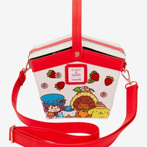 Loungefly Strawberry Shortcake Basket Strawberry 
Scented Crossbody Bag NWT - Picture 2 of 5
